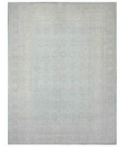 Hand Knotted Khotan Wool Rug 10' 2" X 13' 6" 10' 2" X 13' 6" (310 X 411) / Grey / Ivory