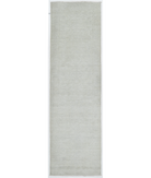 Hand Knotted Khotan Wool Rug 2' 11" X 10' 0" 2' 11" X 10' 0" (89 X 305) / Ivory / Grey