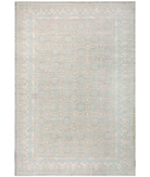 Hand Knotted Khotan Wool Rug 12' 0" X 17' 9" 12' 0" X 17' 9" (366 X 541) / Taupe / Ivory