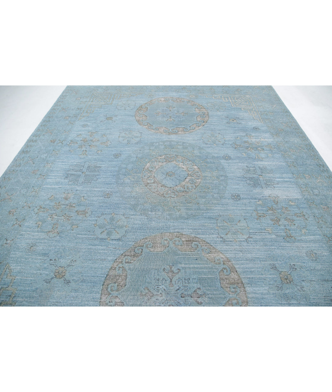 Onyx 8'9'' X 11'9'' Hand-Knotted Wool Rug 8'9'' x 11'9'' (263 X 353) / Grey / N/A