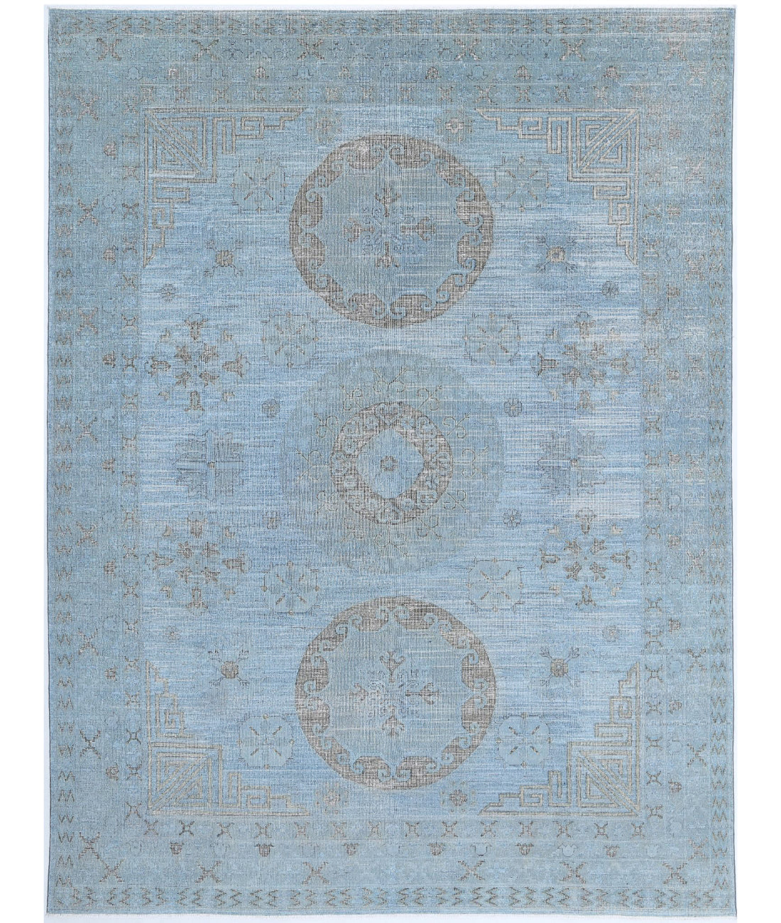 Onyx 8'9'' X 11'9'' Hand-Knotted Wool Rug 8'9'' x 11'9'' (263 X 353) / Grey / N/A