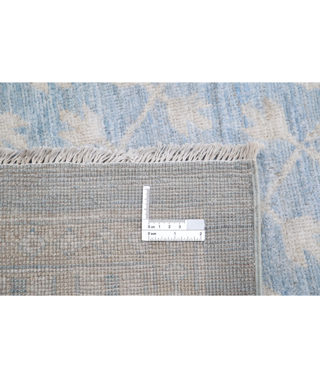 Khotan 17'5'' X 25'3'' Hand-Knotted Wool Rug 17'5'' x 25'3'' (523 X 758) / Blue / Ivory