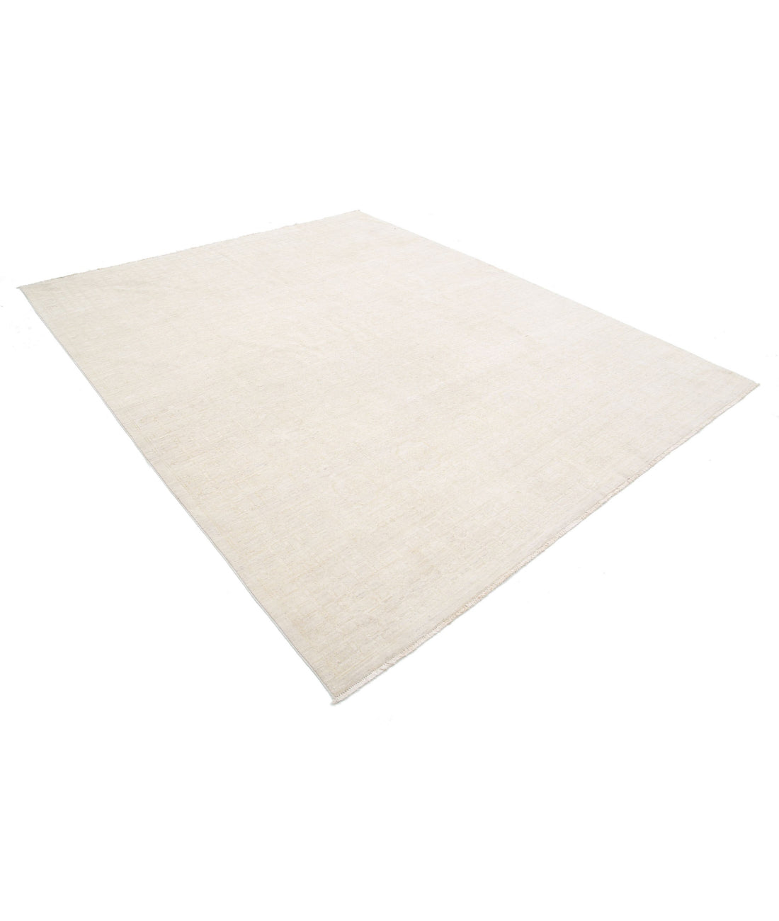 Khotan 8'0'' X 9'9'' Hand-Knotted Wool Rug 8'0'' x 9'9'' (240 X 293) / Ivory / Grey