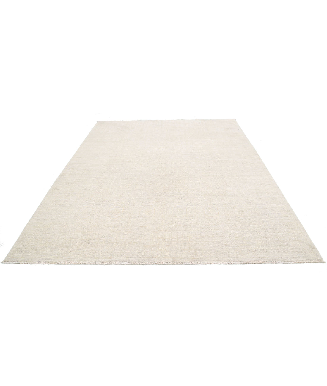 Khotan 8'0'' X 9'9'' Hand-Knotted Wool Rug 8'0'' x 9'9'' (240 X 293) / Ivory / Grey