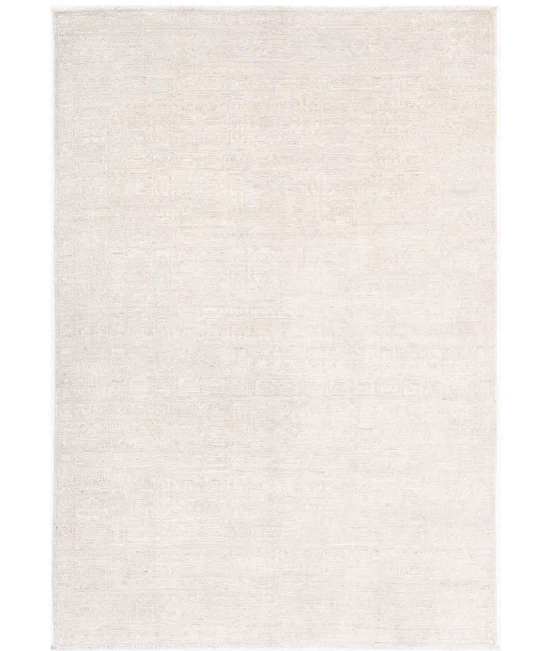 Khotan 5'11'' X 8'8'' Hand-Knotted Wool Rug 5'11'' x 8'8'' (178 X 260) / Ivory / Ivory