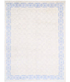 Khotan 8'5'' X 11'5'' Hand-Knotted Wool Rug 8'5'' x 11'5'' (253 X 343) / Ivory / Blue