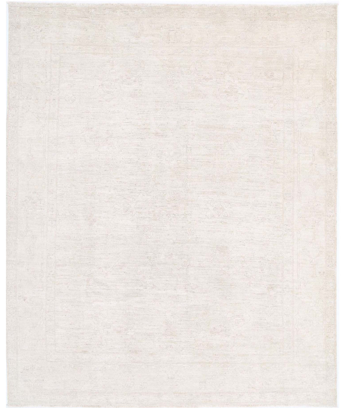 Khotan 8'2'' X 10'1'' Hand-Knotted Wool Rug 8'2'' x 10'1'' (245 X 303) / Ivory / Taupe