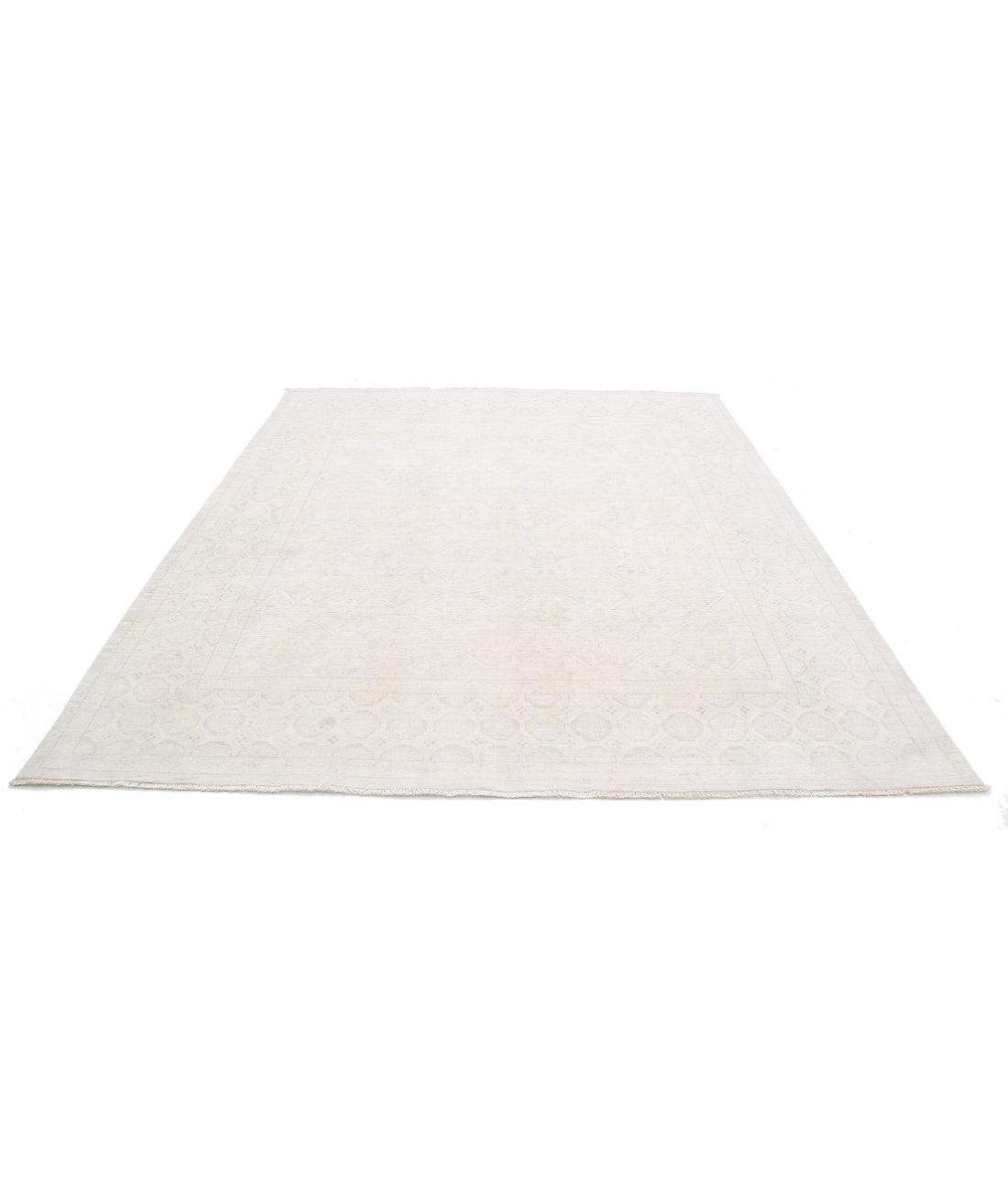 Khotan 8'1'' X 9'4'' Hand-Knotted Wool Rug 8'1'' x 9'4'' (243 X 280) / Ivory / Taupe