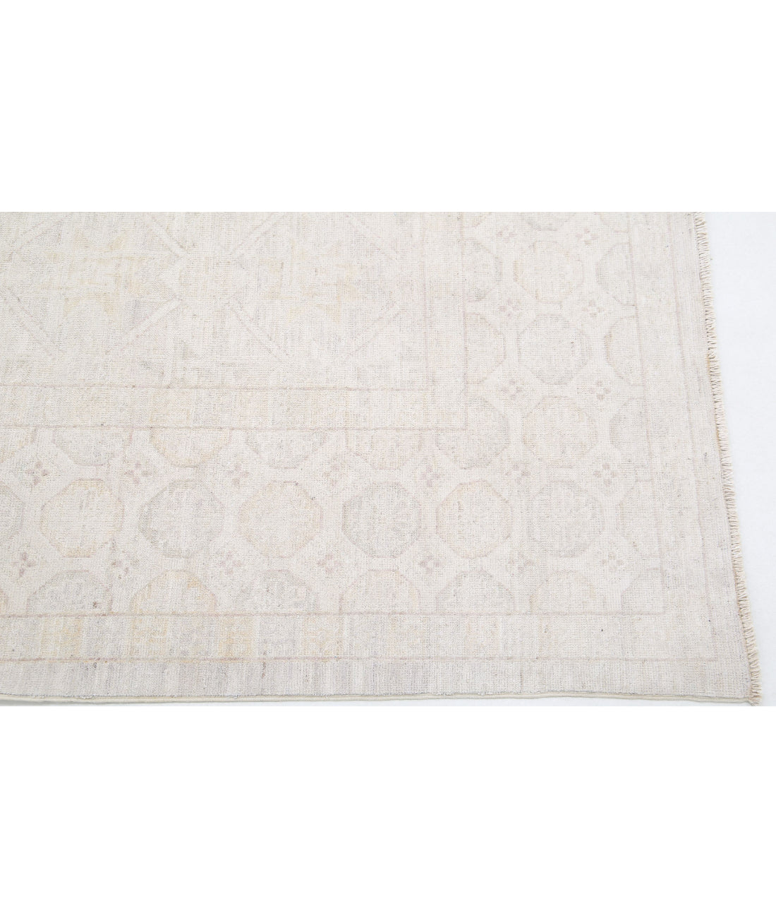 Khotan 8'1'' X 9'4'' Hand-Knotted Wool Rug 8'1'' x 9'4'' (243 X 280) / Ivory / Taupe