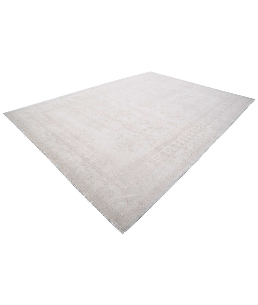 Khotan 9'10'' X 13'7'' Hand-Knotted Wool Rug 9'10'' x 13'7'' (295 X 408) / Ivory / Taupe