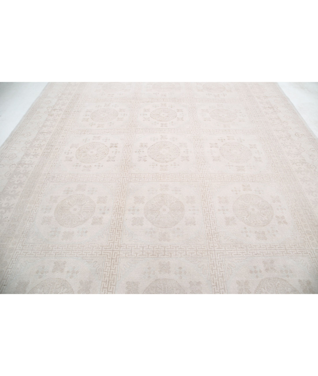 Khotan 9'10'' X 13'7'' Hand-Knotted Wool Rug 9'10'' x 13'7'' (295 X 408) / Ivory / Taupe