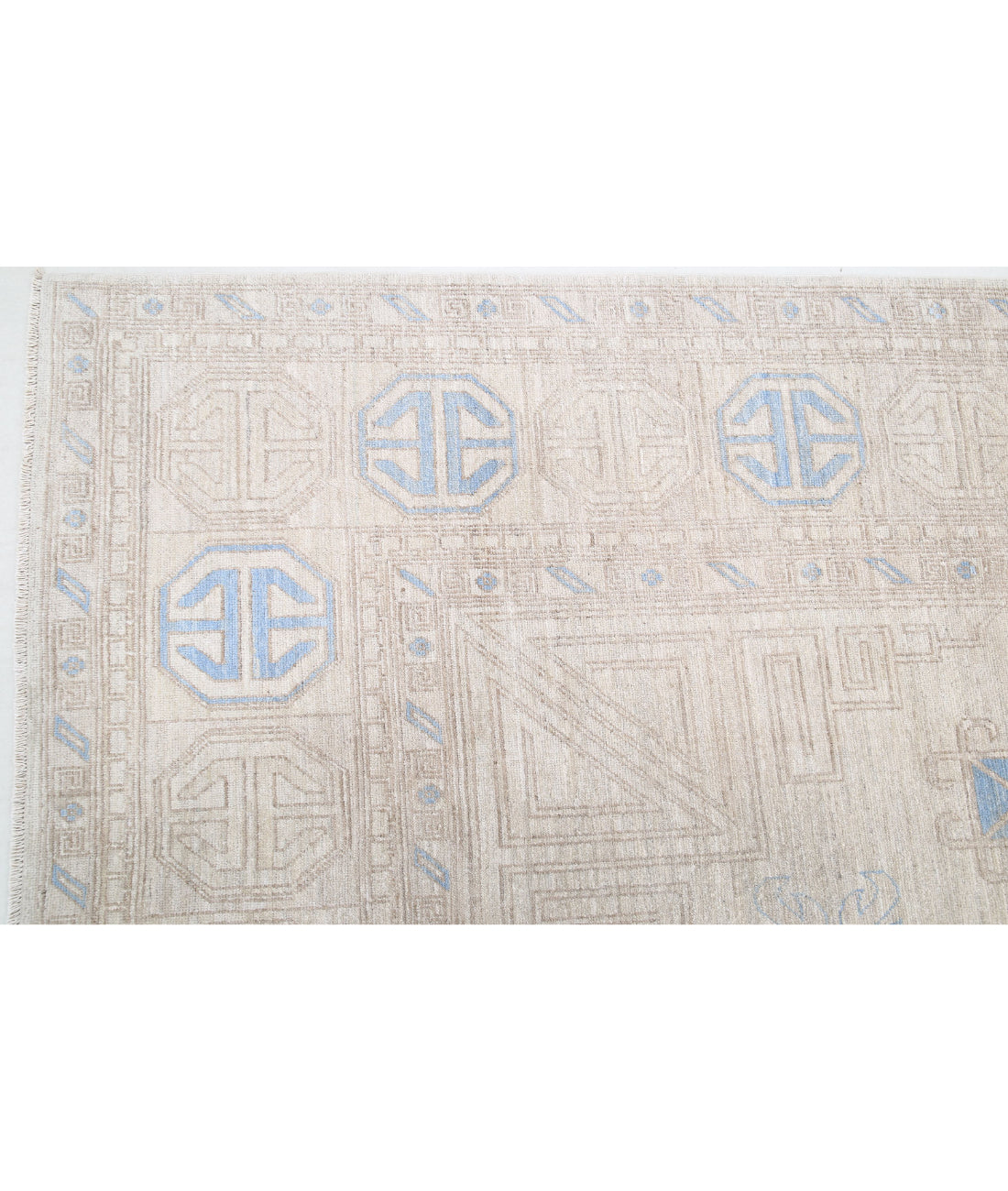 Khotan 9'10'' X 14'11'' Hand-Knotted Wool Rug 9'10'' x 14'11'' (295 X 448) / Ivory / Taupe