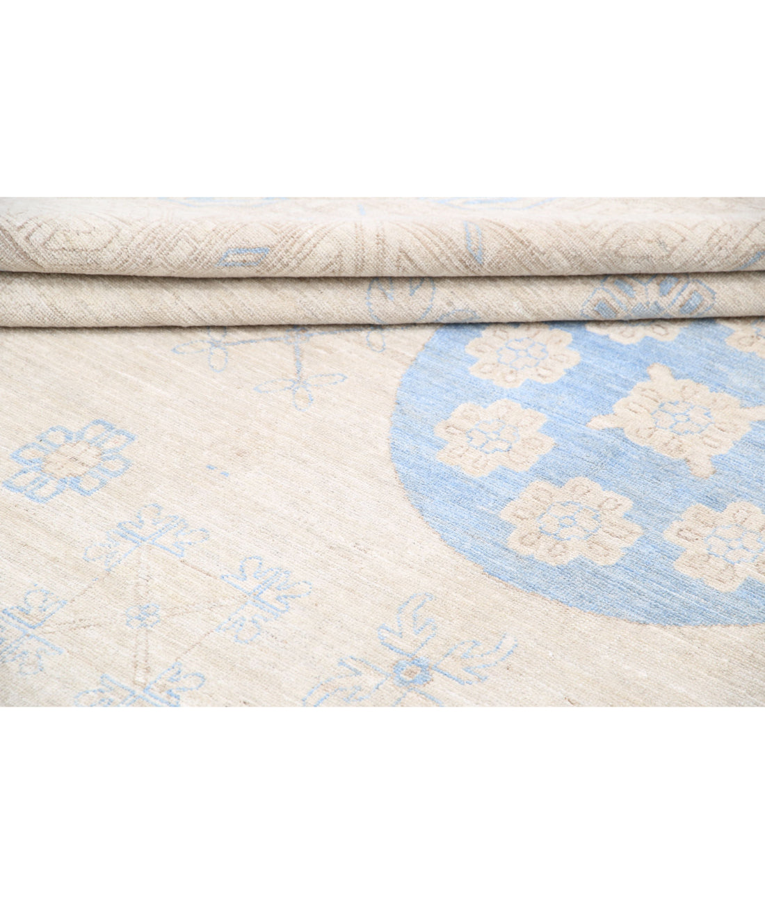 Khotan 9'10'' X 14'11'' Hand-Knotted Wool Rug 9'10'' x 14'11'' (295 X 448) / Ivory / Taupe