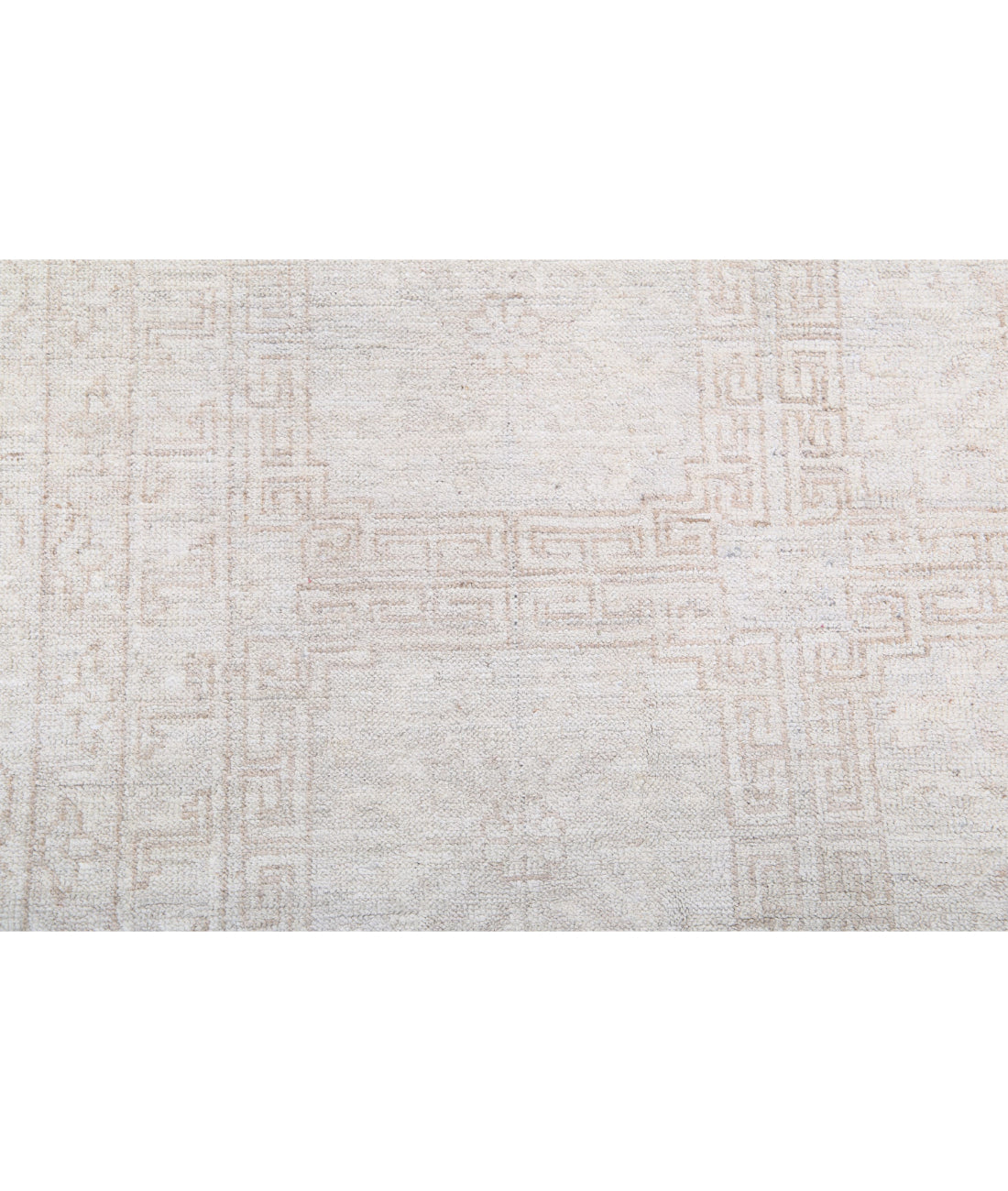 Khotan 3'10'' X 11'10'' Hand-Knotted Wool Rug 3'10'' x 11'10'' (115 X 355) / Ivory / Taupe