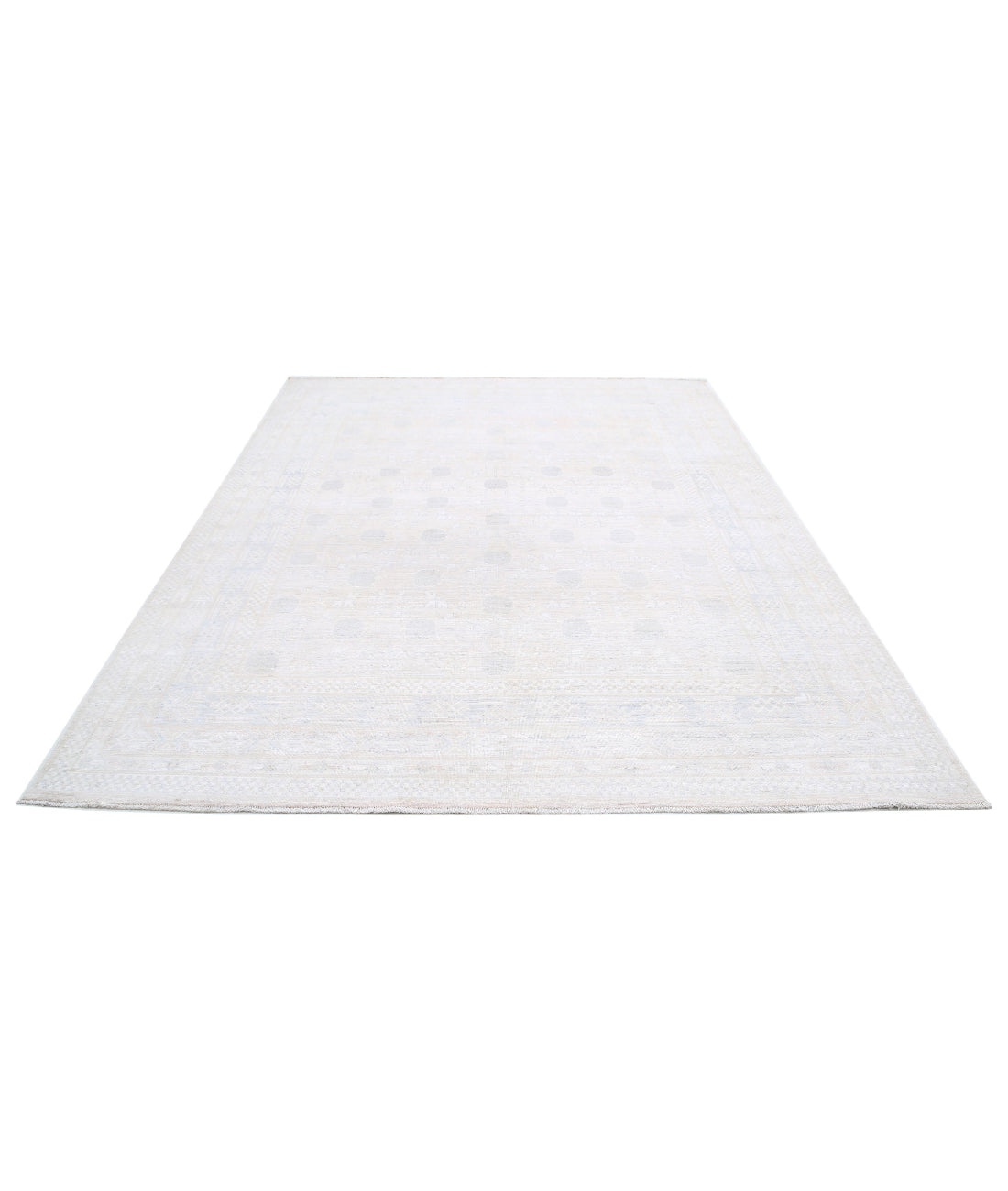 Khotan 7'11'' X 9'10'' Hand-Knotted Wool Rug 7'11'' x 9'10'' (238 X 295) / Ivory / Taupe