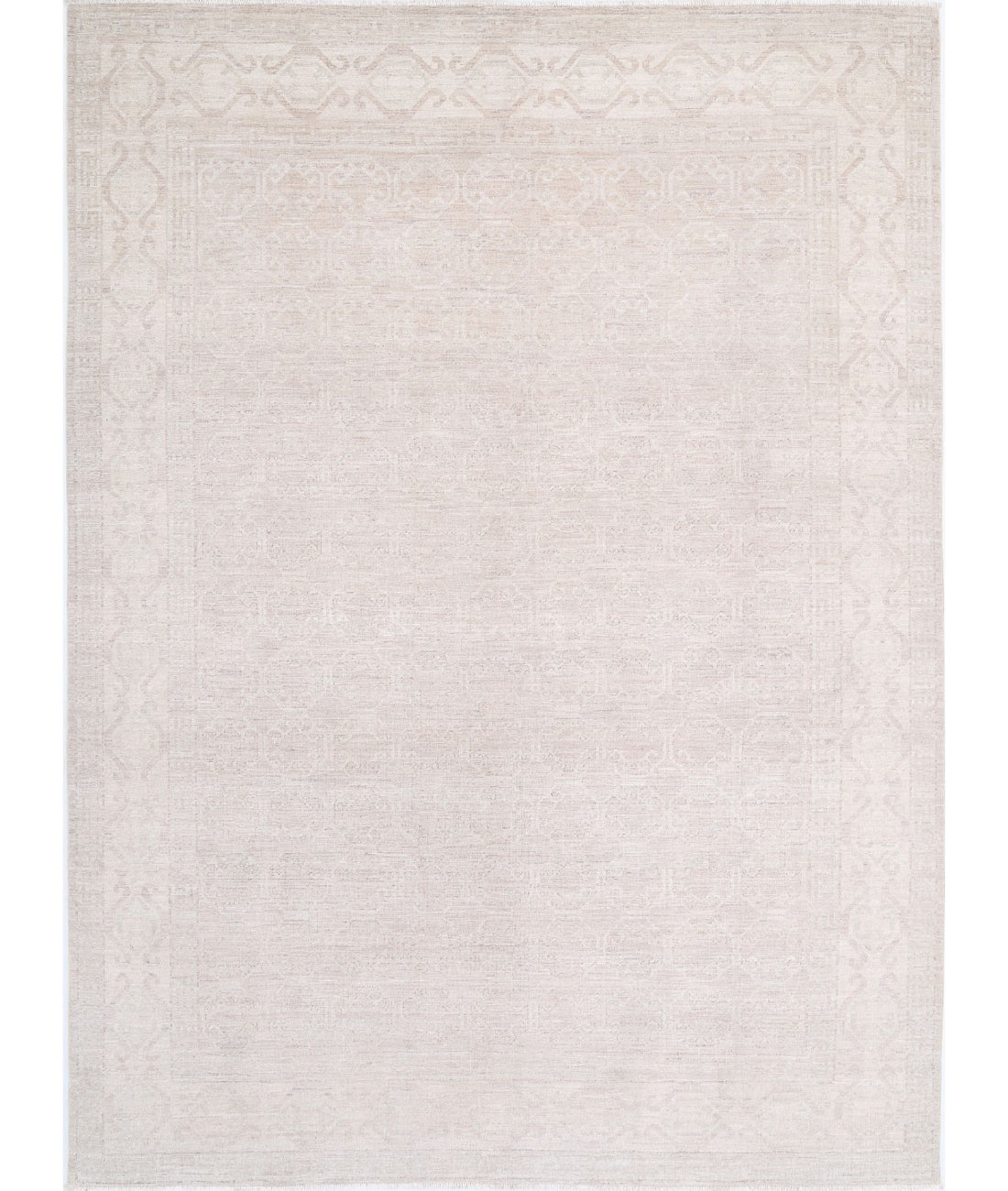 Khotan 8'4'' X 11'4'' Hand-Knotted Wool Rug 8'4'' x 11'4'' (250 X 340) / Taupe / Ivory