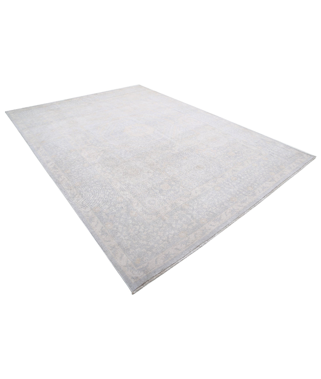 Khotan 8'9'' X 11'10'' Hand-Knotted Wool Rug 8'9'' x 11'10'' (263 X 355) / Grey / Ivory