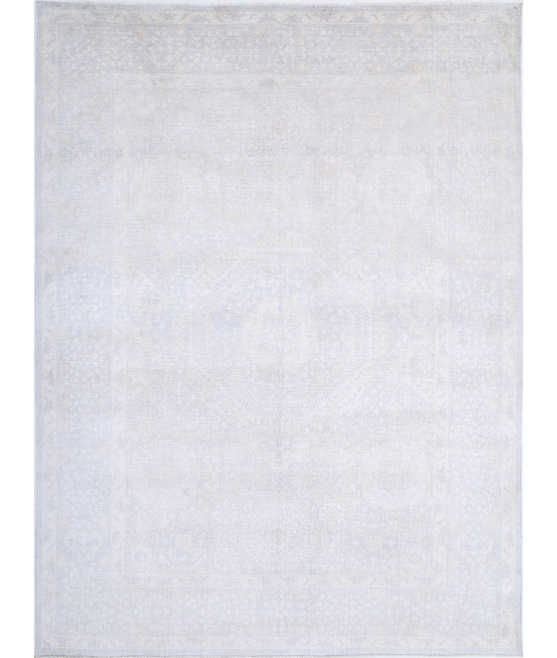 Khotan 8'9'' X 11'10'' Hand-Knotted Wool Rug 8'9'' x 11'10'' (263 X 355) / Grey / Ivory