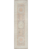 Hand Knotted Khotan Wool Rug 2' 6" X 9' 4" 2' 6" X 9' 4" (76 X 284) / Brown / Ivory
