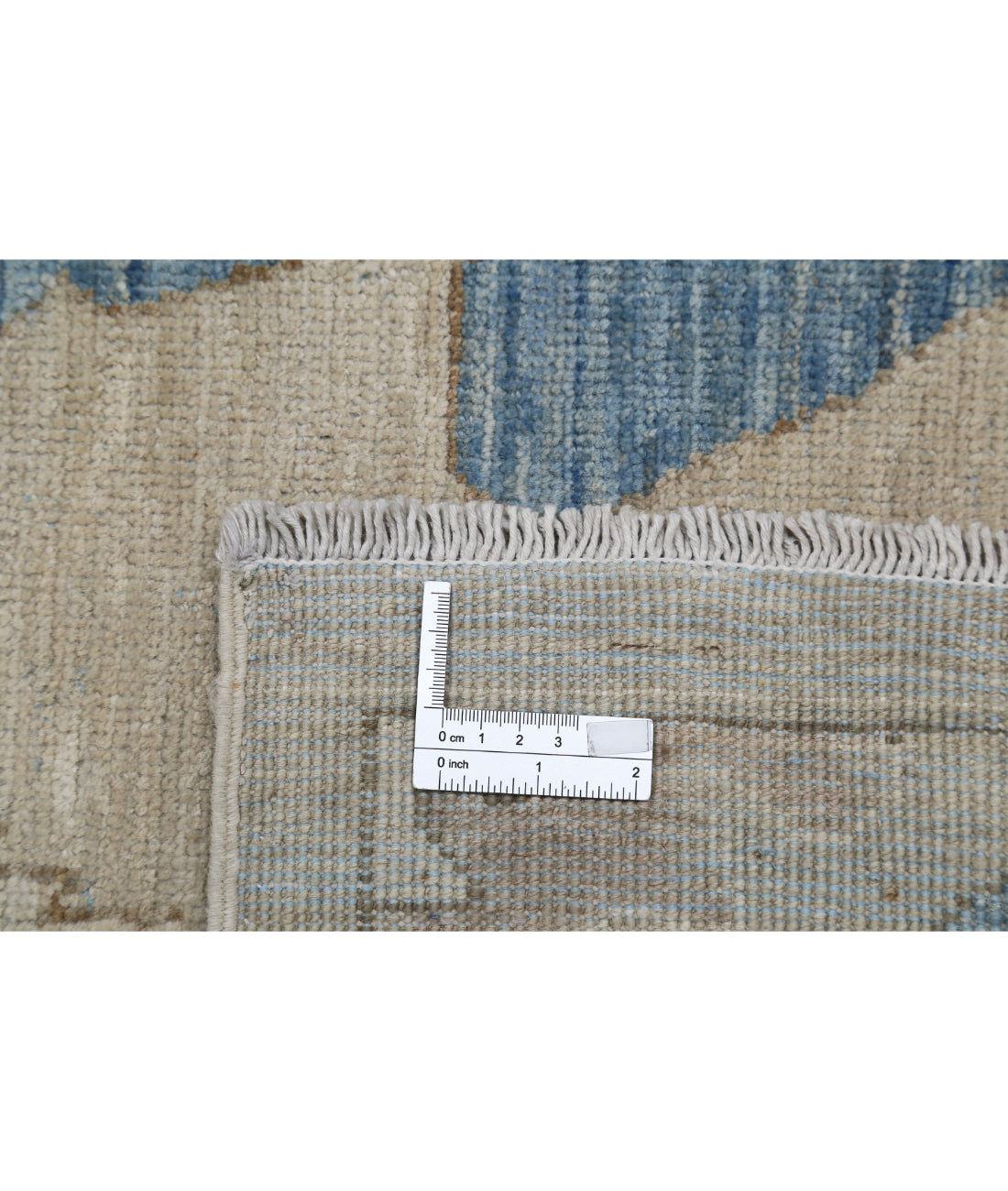 Artemix 8'10'' X 11'6'' Hand-Knotted Wool Rug 8'10'' x 11'6'' (265 X 345) / Taupe / Blue