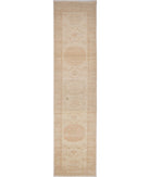 Khotan 2' 7" X 12' 8" Hand-Knotted Wool Rug 2' 7" X 12' 8" (79 X 386) / Ivory / Gold