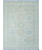 Hand Knotted Khotan Wool Rug 8' 6" X 11' 7" 8' 6" X 11' 7" (259 X 353) / Ivory / Beige