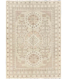 Hand Knotted Khotan Wool Rug 8' 10" X 12' 2" 8' 10" X 12' 2" (269 X 371) / Ivory / Brown