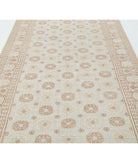 Khotan 4'10'' X 20'4'' Hand-Knotted Wool Rug 4'10'' x 20'4'' (145 X 610) / Grey / Ivory