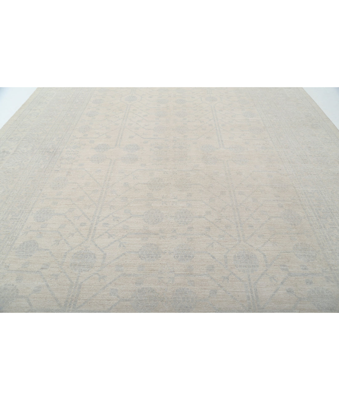 Khotan 10'3'' X 13'9'' Hand-Knotted Wool Rug 10'3'' x 13'9'' (308 X 413) / Ivory / Ivory