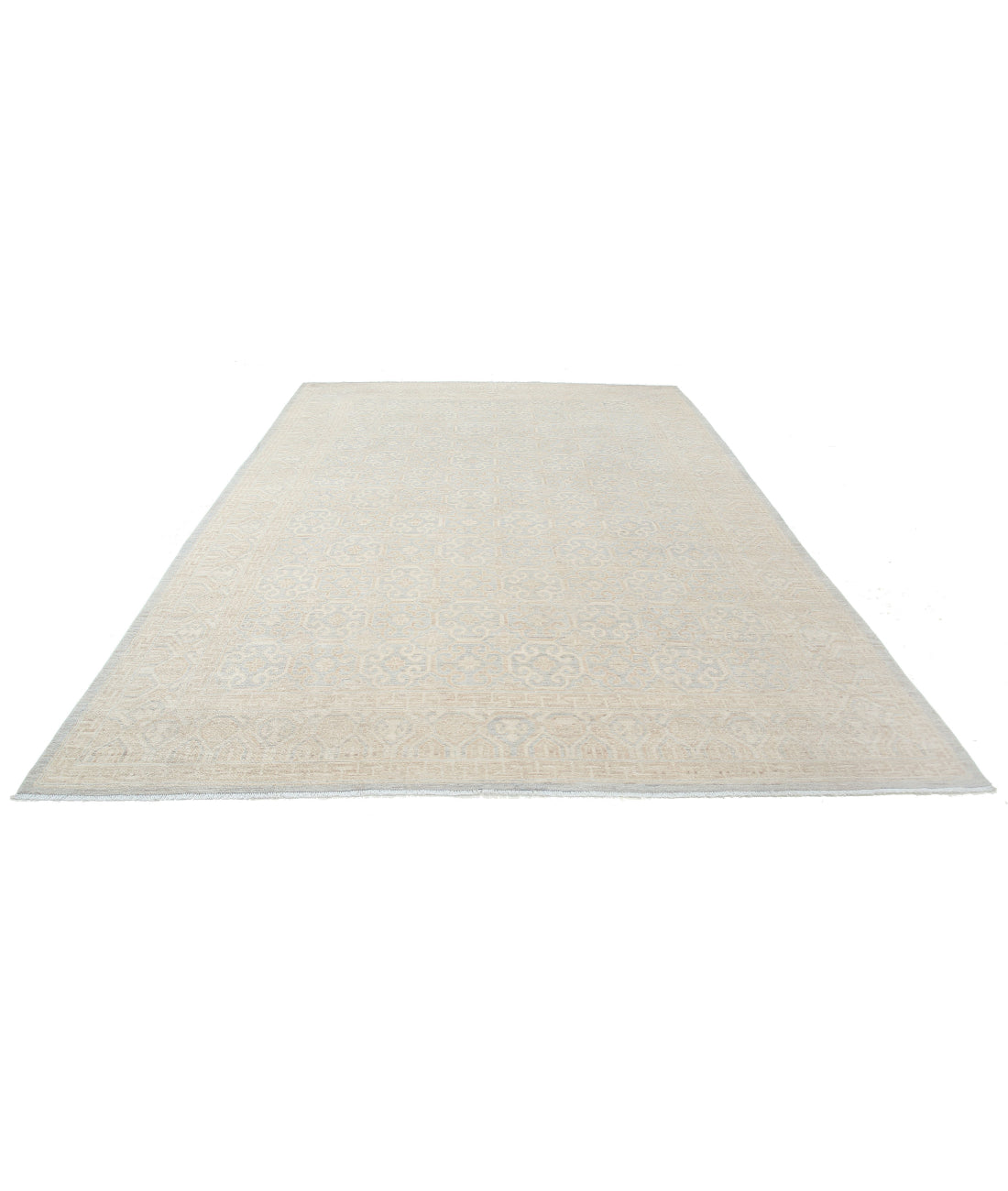 Khotan 8'7'' X 12'5'' Hand-Knotted Wool Rug 8'7'' x 12'5'' (258 X 373) / Grey / Ivory