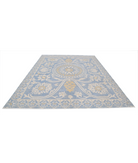 Khotan 8'10'' X 11'10'' Hand-Knotted Wool Rug 8'10'' x 11'10'' (265 X 355) / Blue / Ivory