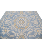 Khotan 8'10'' X 11'10'' Hand-Knotted Wool Rug 8'10'' x 11'10'' (265 X 355) / Blue / Ivory