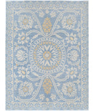 Khotan 8'10'' X 11'10'' Hand-Knotted Wool Rug 8'10'' x 11'10'' (265 X 355) / Blue / Ivory