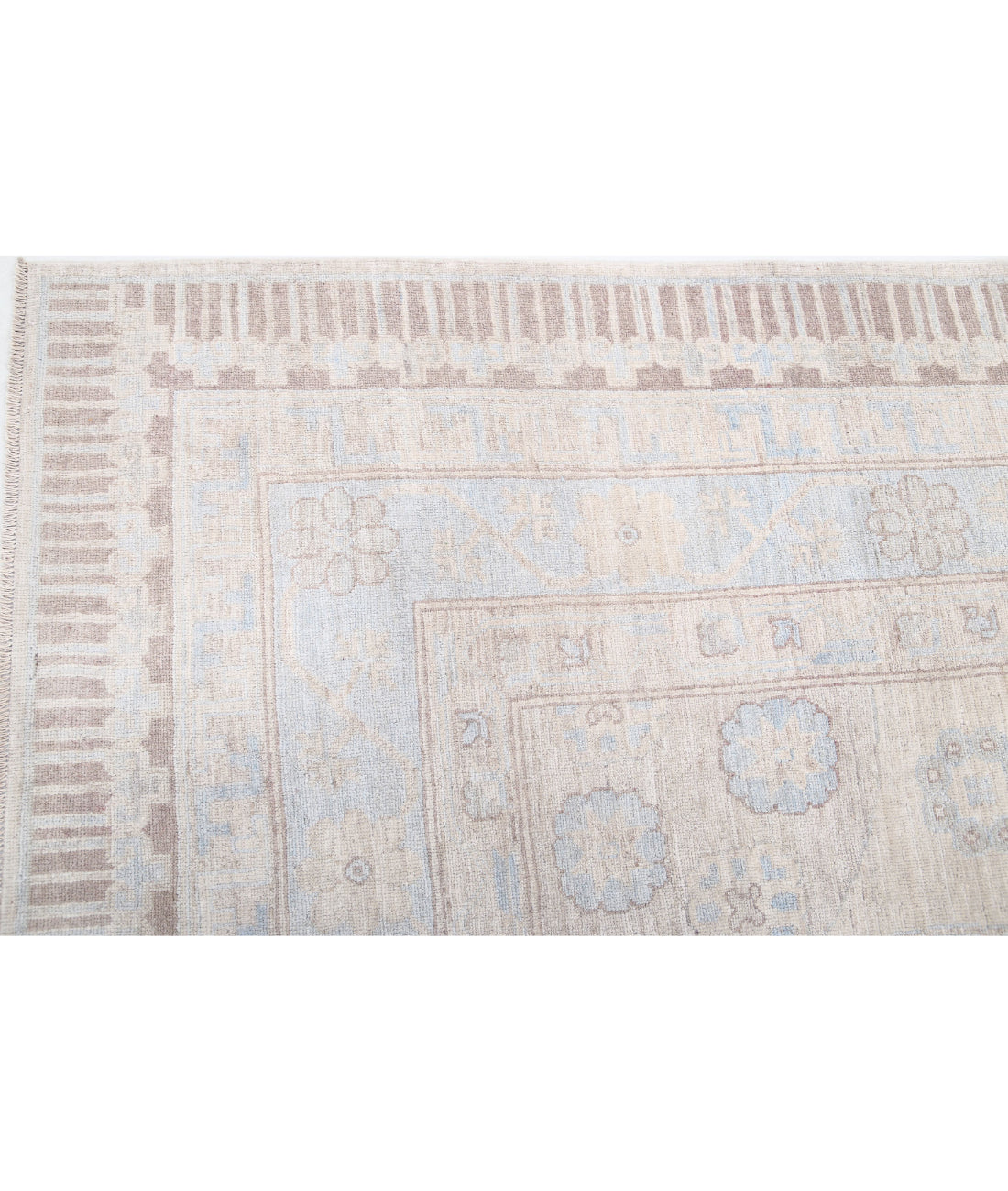 Khotan 9'10'' X 13'7'' Hand-Knotted Wool Rug 9'10'' x 13'7'' (295 X 408) / Ivory / Taupe