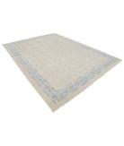 Khotan 8'8'' X 11'6'' Hand-Knotted Wool Rug 8'8'' x 11'6'' (260 X 345) / Ivory / Blue