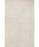 Khotan 11'8'' X 17'11'' Hand-Knotted Wool Rug 11'8'' x 17'11'' (350 X 538) / Blue / Ivory