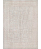 Khotan 8'6'' X 11'9'' Hand-Knotted Wool Rug 8'6'' x 11'9'' (255 X 353) / Grey / Ivory