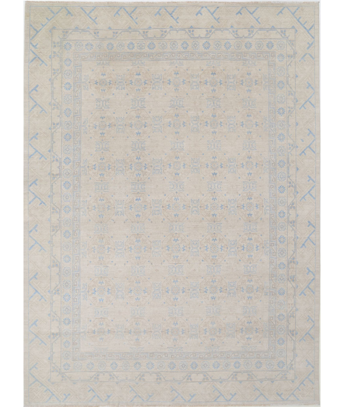 Khotan 8'9'' X 11'11'' Hand-Knotted Wool Rug 8'9'' x 11'11'' (263 X 358) / Taupe / Ivory