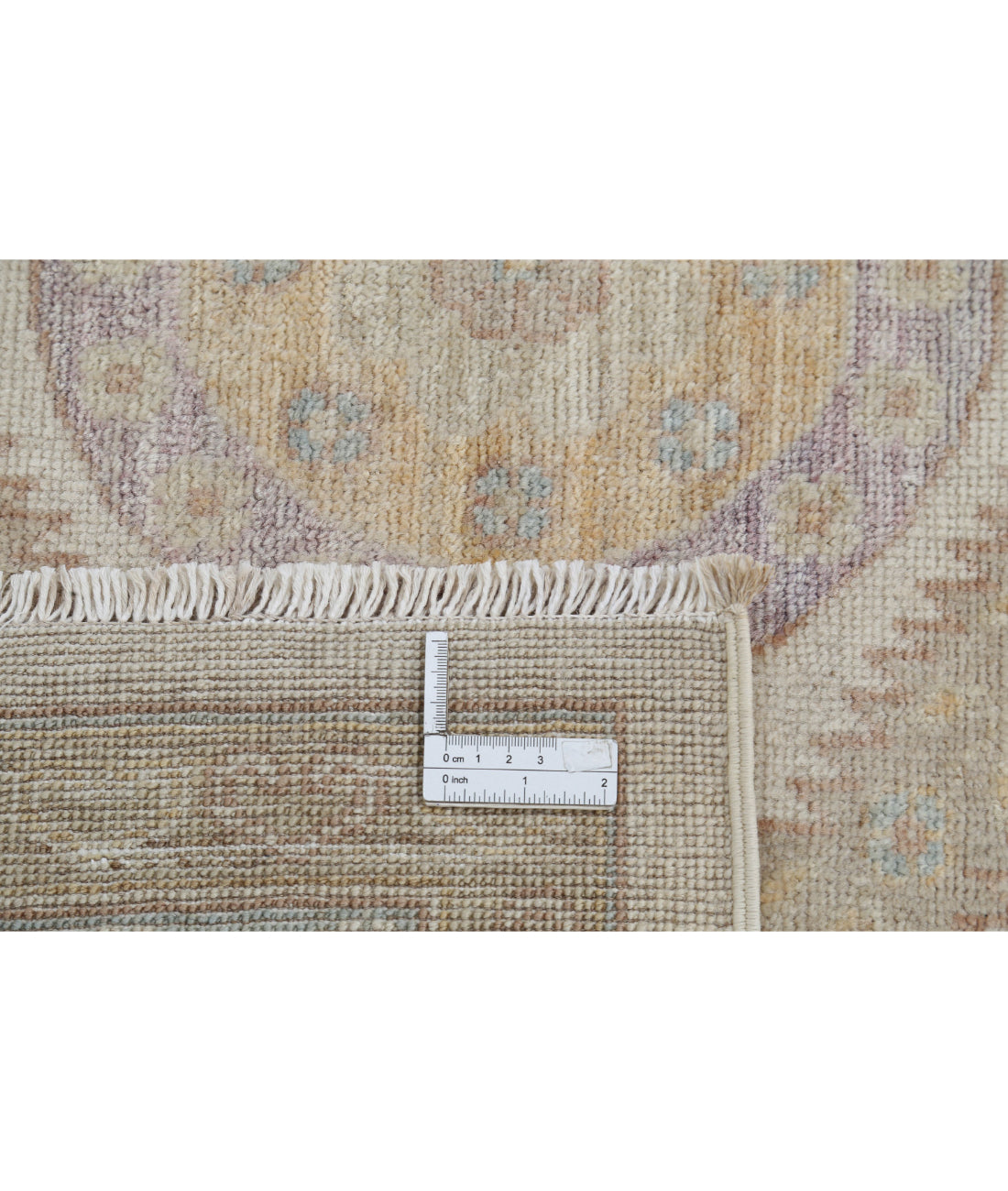 Khotan 8'0'' X 9'10'' Hand-Knotted Wool Rug 8'0'' x 9'10'' (240 X 295) / Ivory / Blue