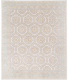 Khotan 8'0'' X 9'10'' Hand-Knotted Wool Rug 8'0'' x 9'10'' (240 X 295) / Ivory / Blue