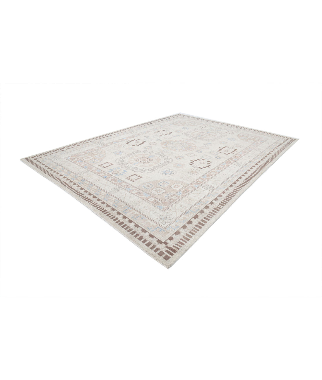 Khotan 10'0'' X 13'6'' Hand-Knotted Wool Rug 10'0'' x 13'6'' (300 X 405) / Beige / Taupe