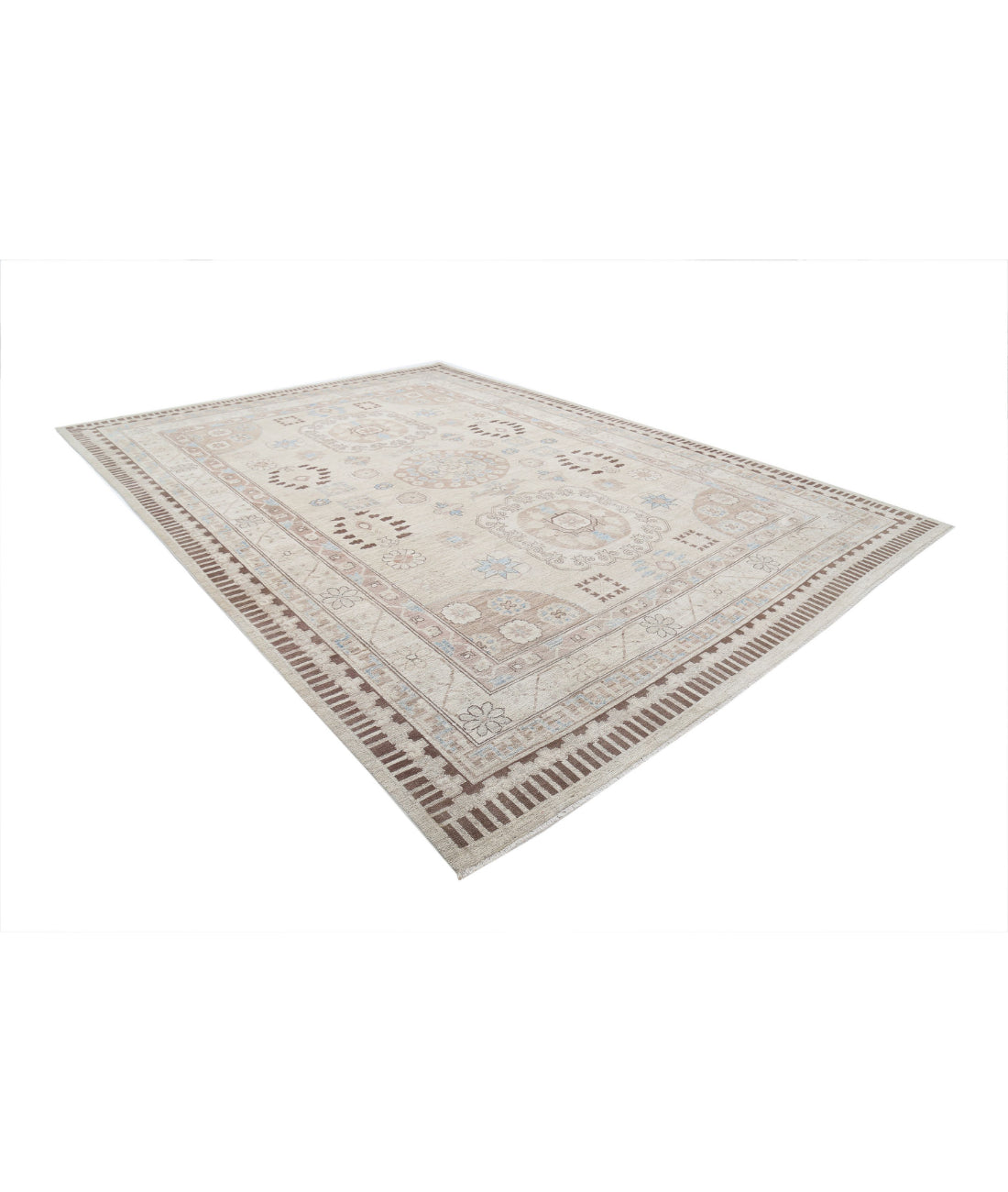 Khotan 10'0'' X 13'6'' Hand-Knotted Wool Rug 10'0'' x 13'6'' (300 X 405) / Beige / Taupe