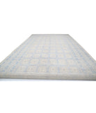 Khotan 12'5'' X 31'3'' Hand-Knotted Wool Rug 12'5'' x 31'3'' (373 X 938) / Ivory / Blue