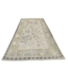 Khotan 5'5'' X 11'2'' Hand-Knotted Wool Rug 5'5'' x 11'2'' (163 X 335) / Ivory / Green