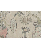 Khotan 5'5'' X 11'2'' Hand-Knotted Wool Rug 5'5'' x 11'2'' (163 X 335) / Ivory / Green