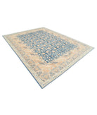 Khotan 9' 3" X 11' 10" Hand-Knotted Wool Rug 9' 3" X 11' 10" (282 X 361) / Blue / Tan