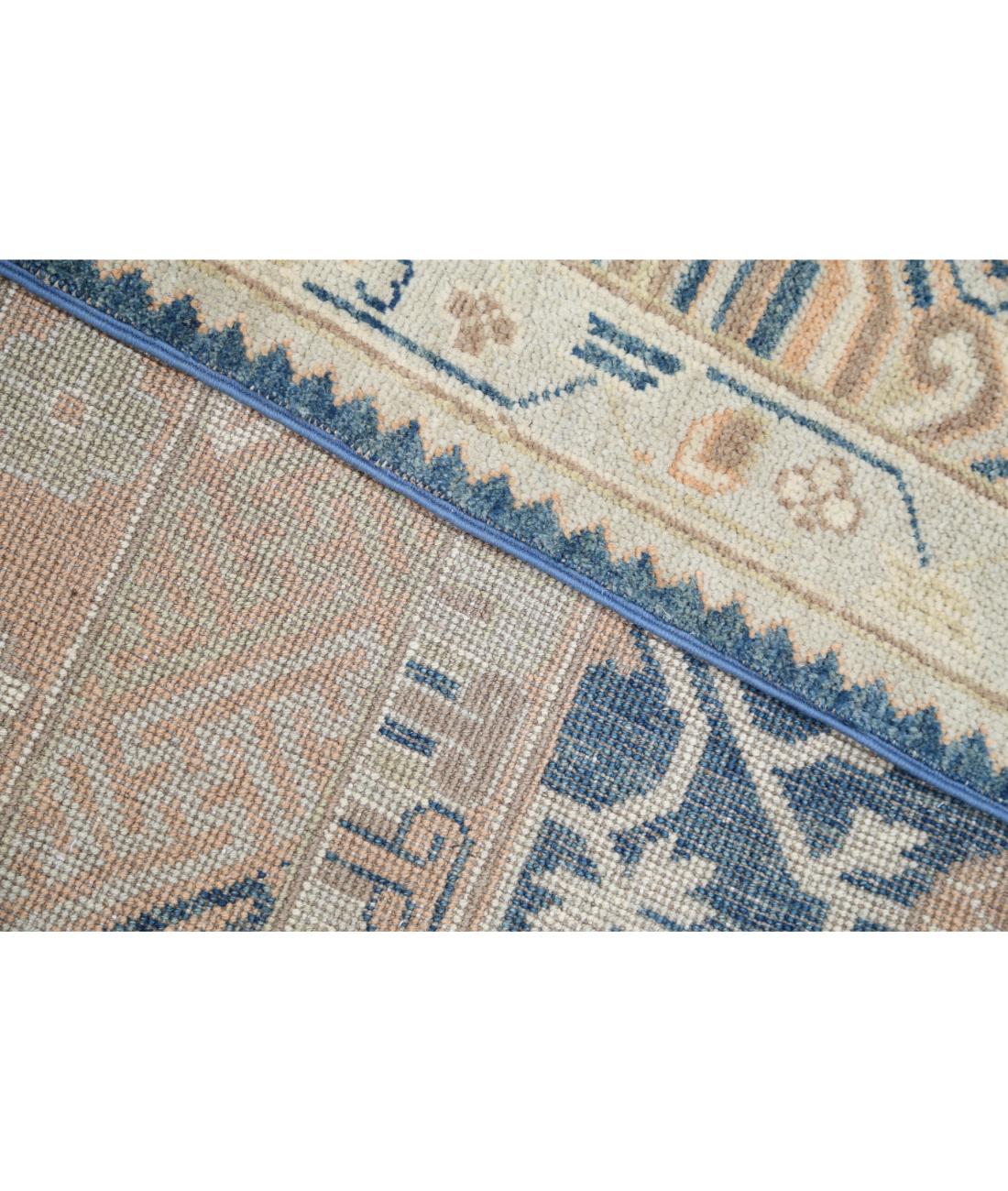 Khotan 9' 3" X 11' 10" Hand-Knotted Wool Rug 9' 3" X 11' 10" (282 X 361) / Blue / Tan