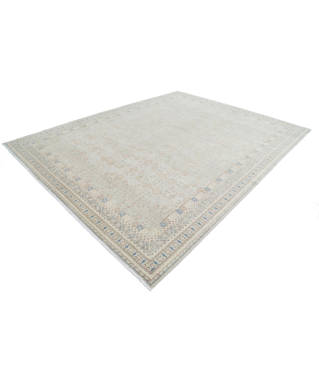 Khotan 9' 5" X 11' 11" Hand-Knotted Wool Rug 9' 5" X 11' 11" (287 X 363) / Grey / Taupe