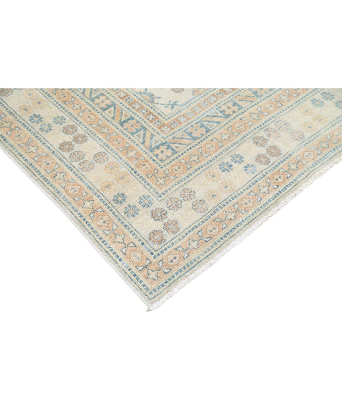 Khotan 10' 2" X 14' 1" Hand-Knotted Wool Rug 10' 2" X 14' 1" (310 X 429) / Ivory / Blue