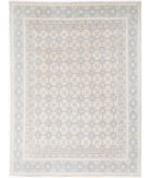 Khotan 7' 10" X 10' 3" Hand-Knotted Wool Rug 7' 10" X 10' 3" (239 X 312) / Ivory / Blue